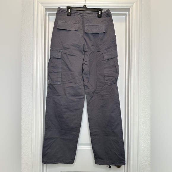 New Brandy Melville cargo pants JEMMA grayish blueish medium -One size fits most - Picture 5 of 8